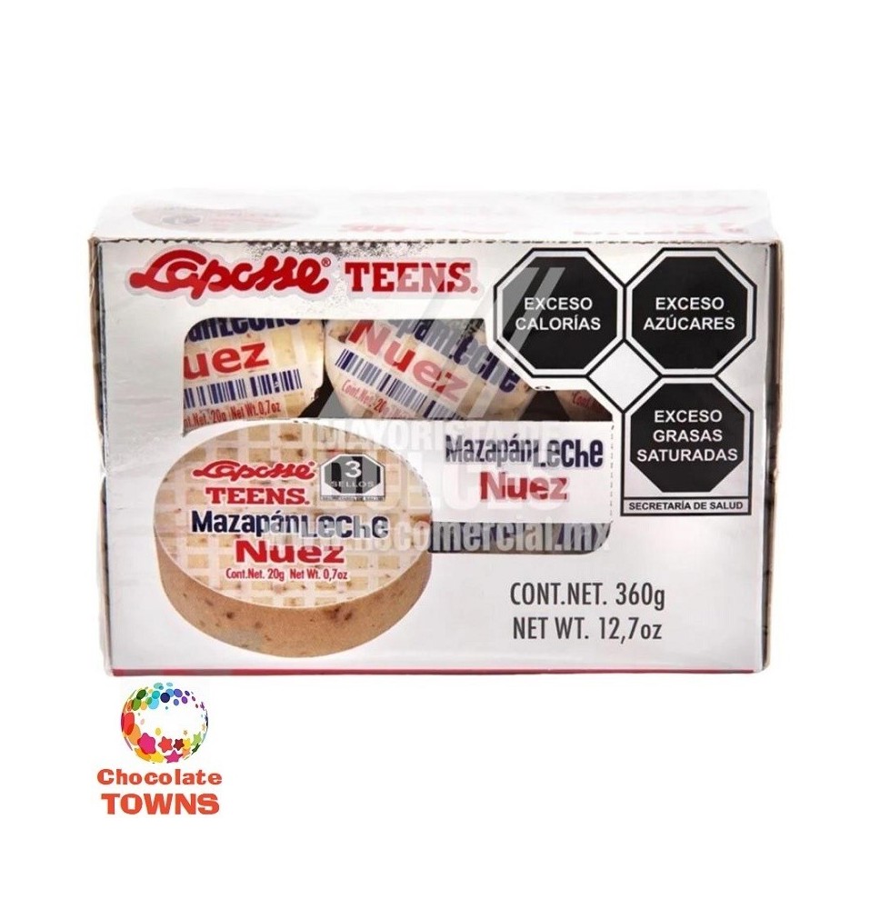 Mazapan Leche Nuez Laposse Teens De 20g