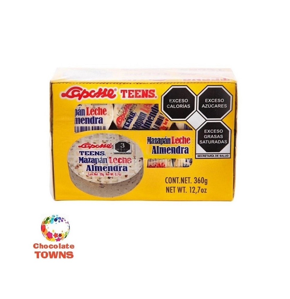 Mazapan Leche Almendras Laposse Teens de 20 grs