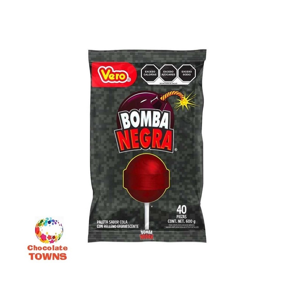 Paleta Bomba Negra Vero