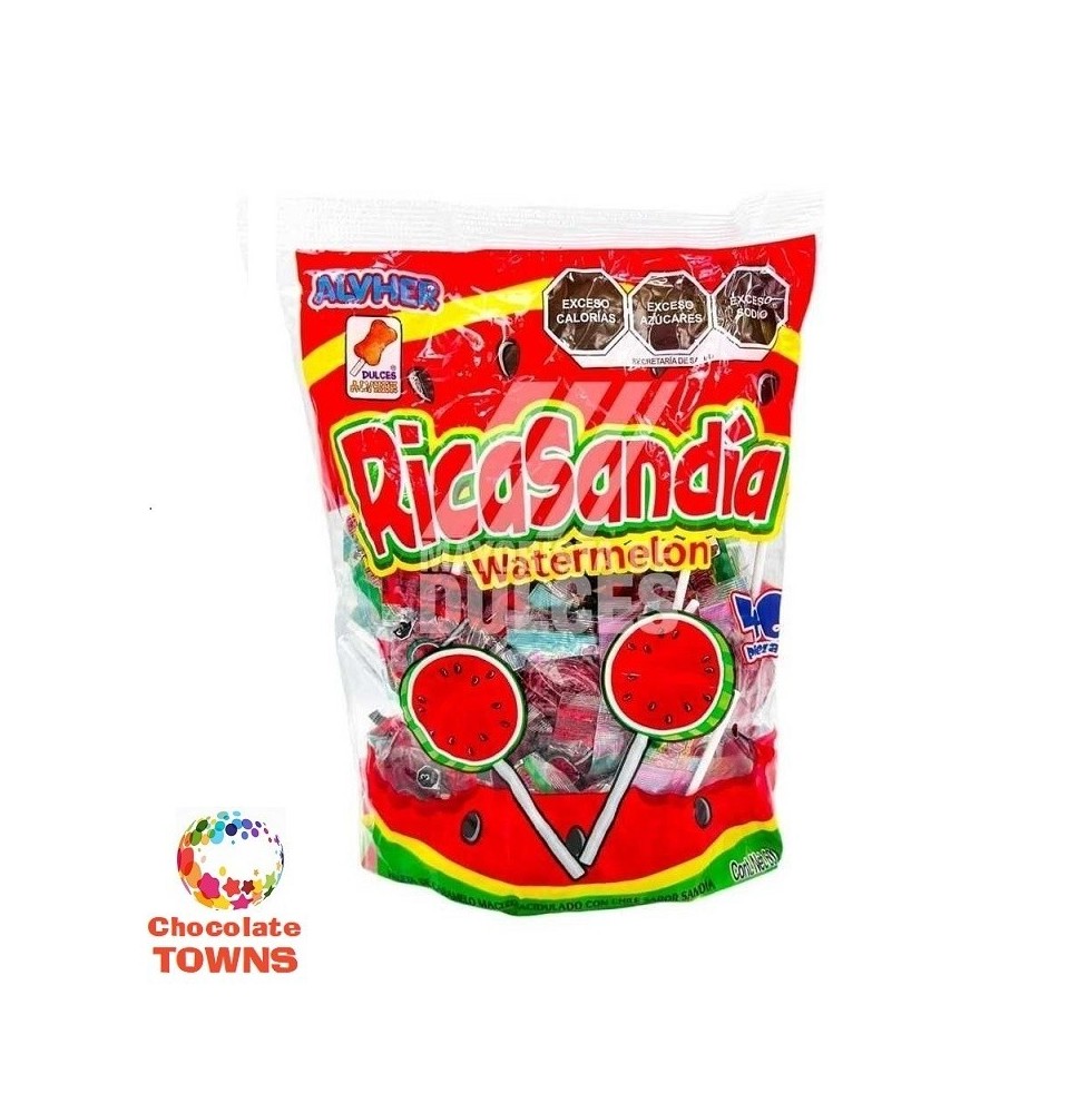 Paletas Rica Sandia con Chile