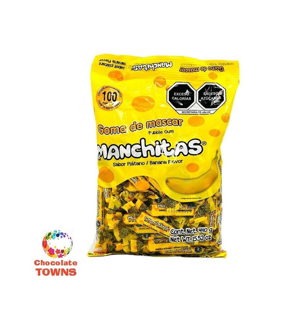 Chicle Manchitas Motitas Platano - Chocolate Towns
