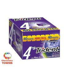 Chicle Trident 4'S Mora, 208 Gramos