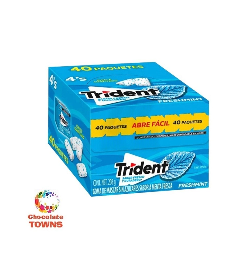 Trident 4'S Freshmint, 208 Gramos
