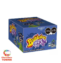 Chicle Bubbaloo con Relleno Liquido Sabor Mora Azul
