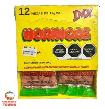 Indy Hormigas caramelos con sabor a sandía con polvo agridulce y picante