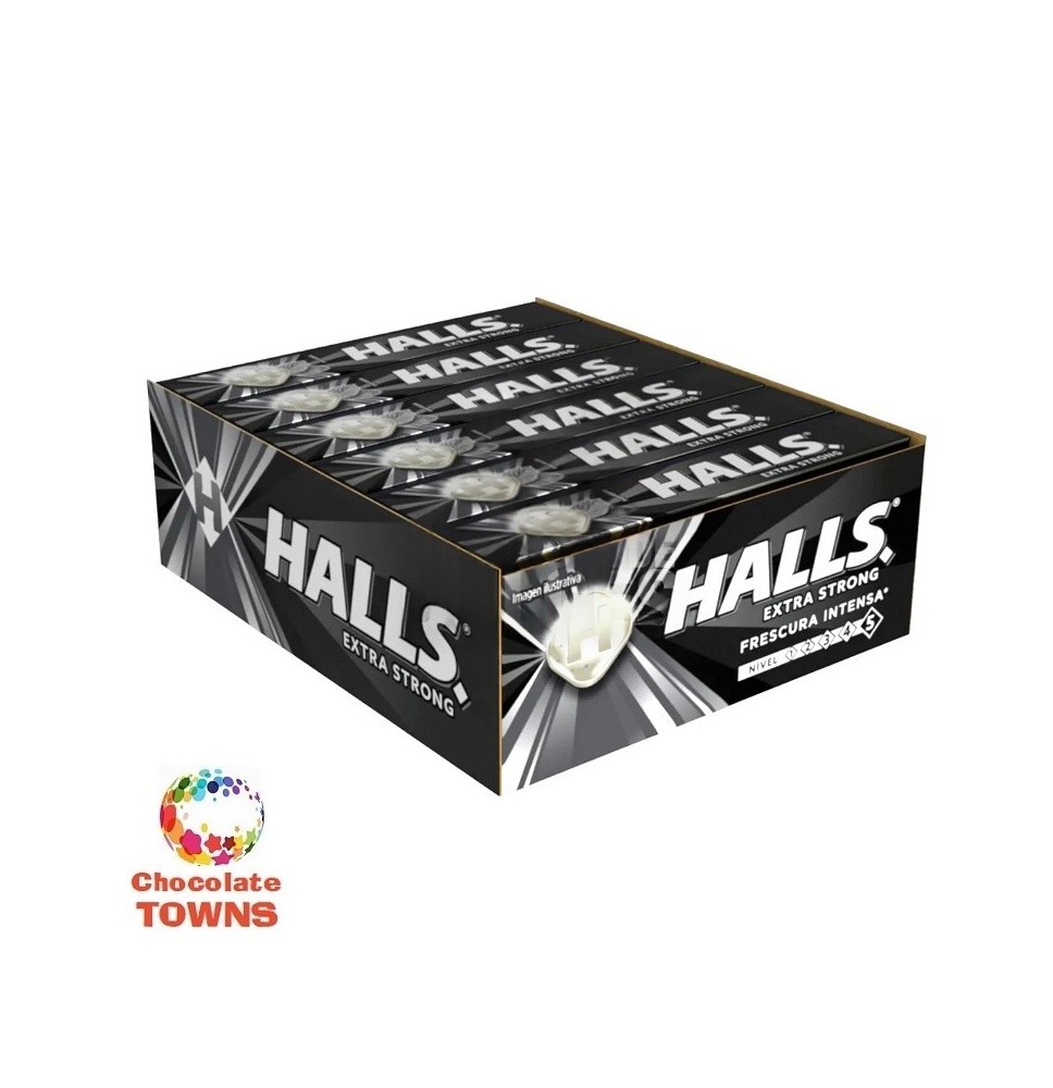Pastillas Halls Xtra Strong en tubo