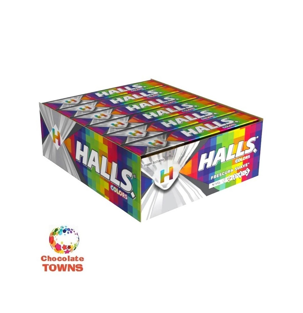 Pastillas Halls Colors en tubo
