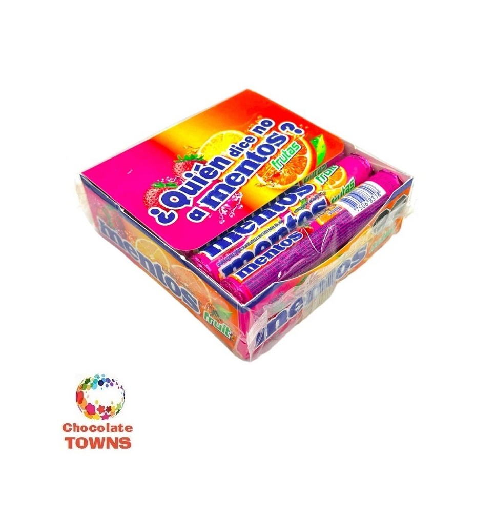 Caramelos masticables Mentos Frutas 29 grs