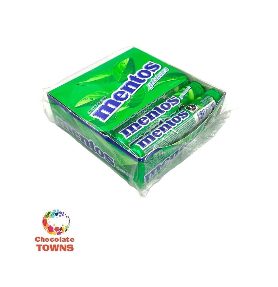 Caramelos masticables Mentos Hierbabuena 29 grs