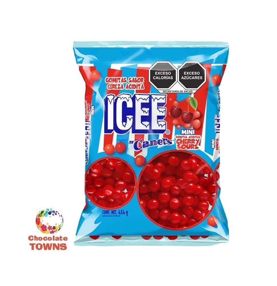 Jelly Beans Cherry Sours ICEE Sabor Cereza 454 grs