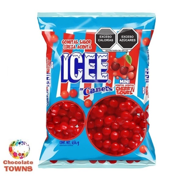 Jelly Beans Cherry Sours ICEE Sabor Cereza 454 grs