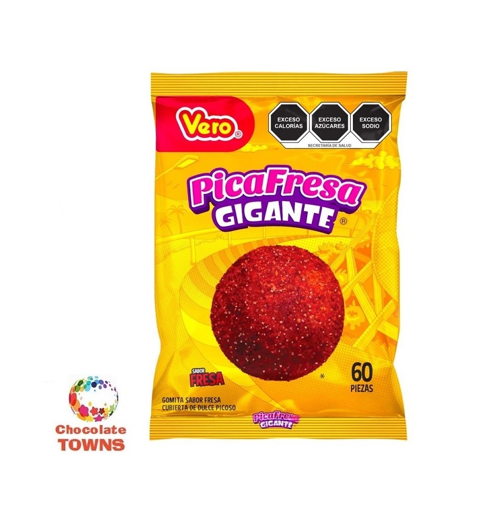 Gomitas Pica Fresa Gigante 720 grs Gomitas Pica Fresa Gigante 720 grs