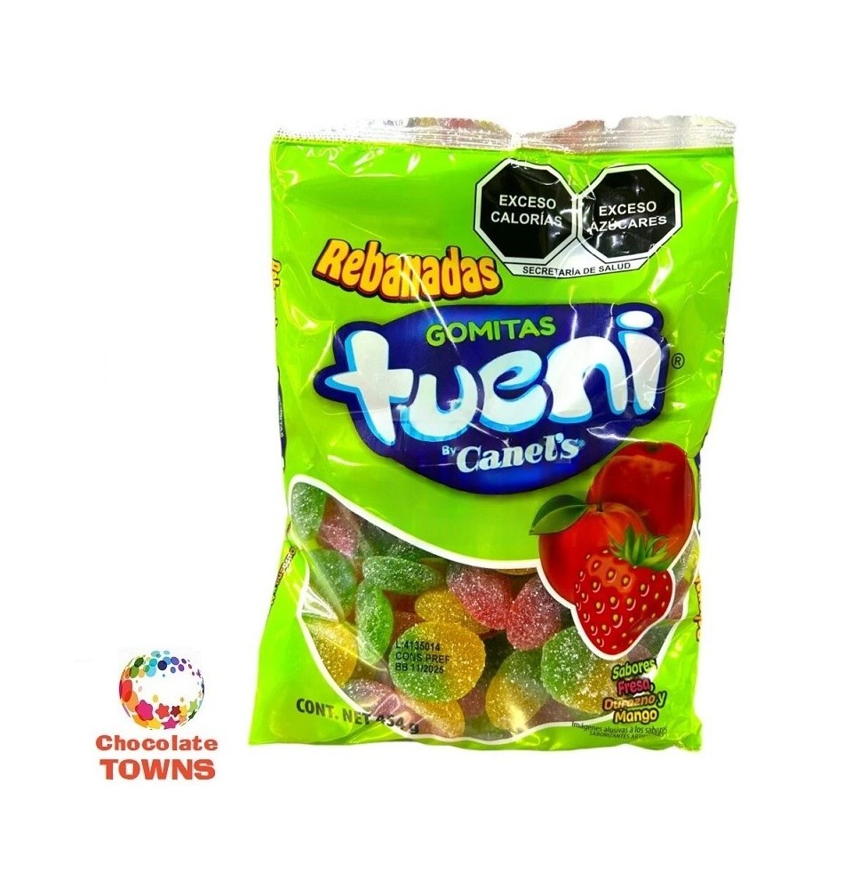 Gomitas Tueni Rebanadas Azucaradas 454 grs