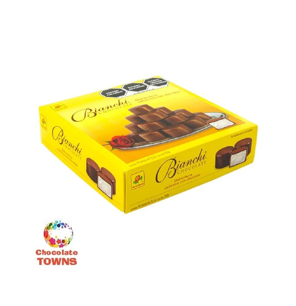 Malvaviscos De La Rosa Cubiertos Con Chocolate 350 grs - Chocolate Towns