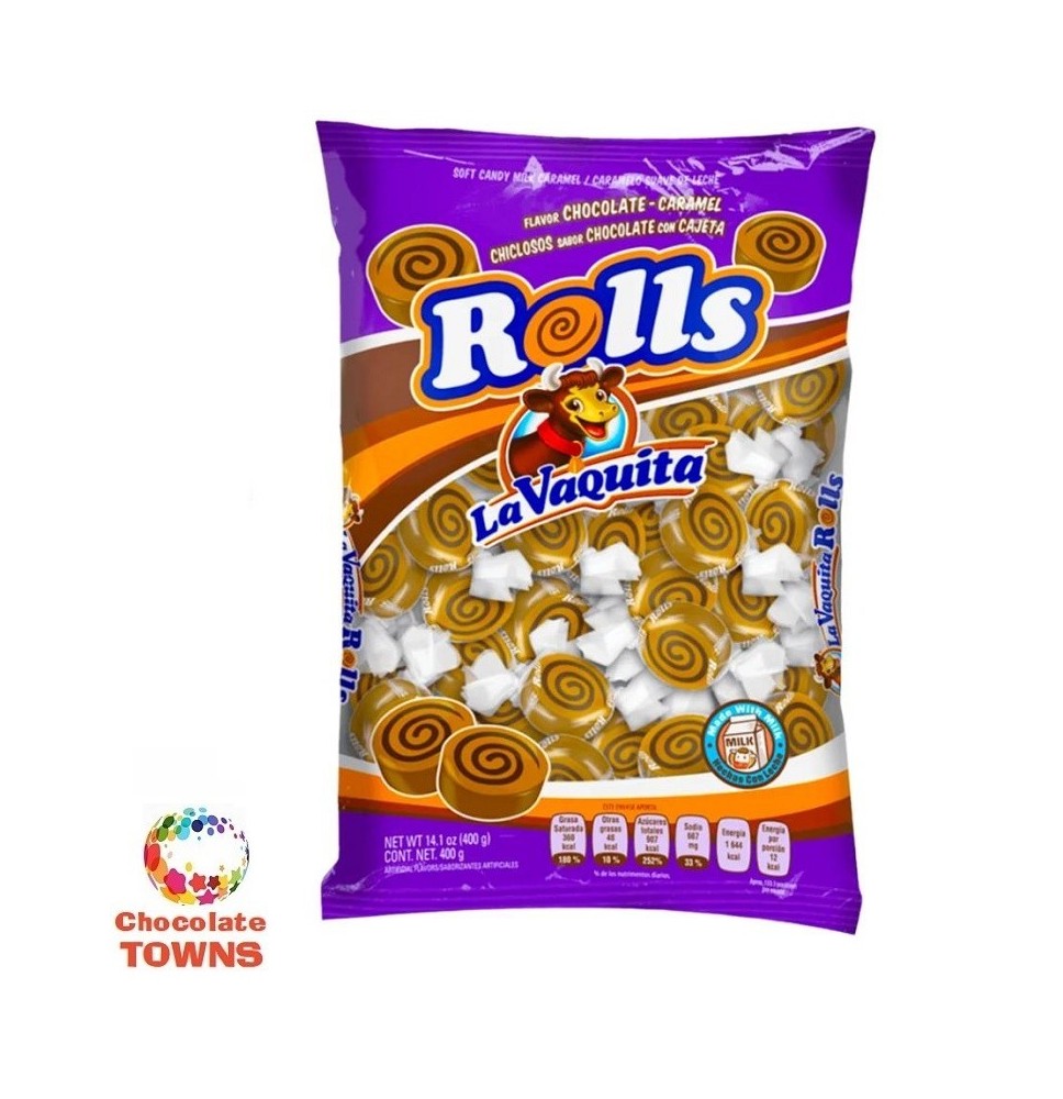 Caramelos Suaves Vaquita Rolls de Cajeta