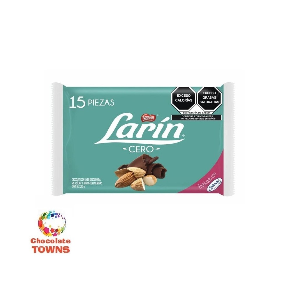 Chocolate con Almendas Larin Cero sin Azucar