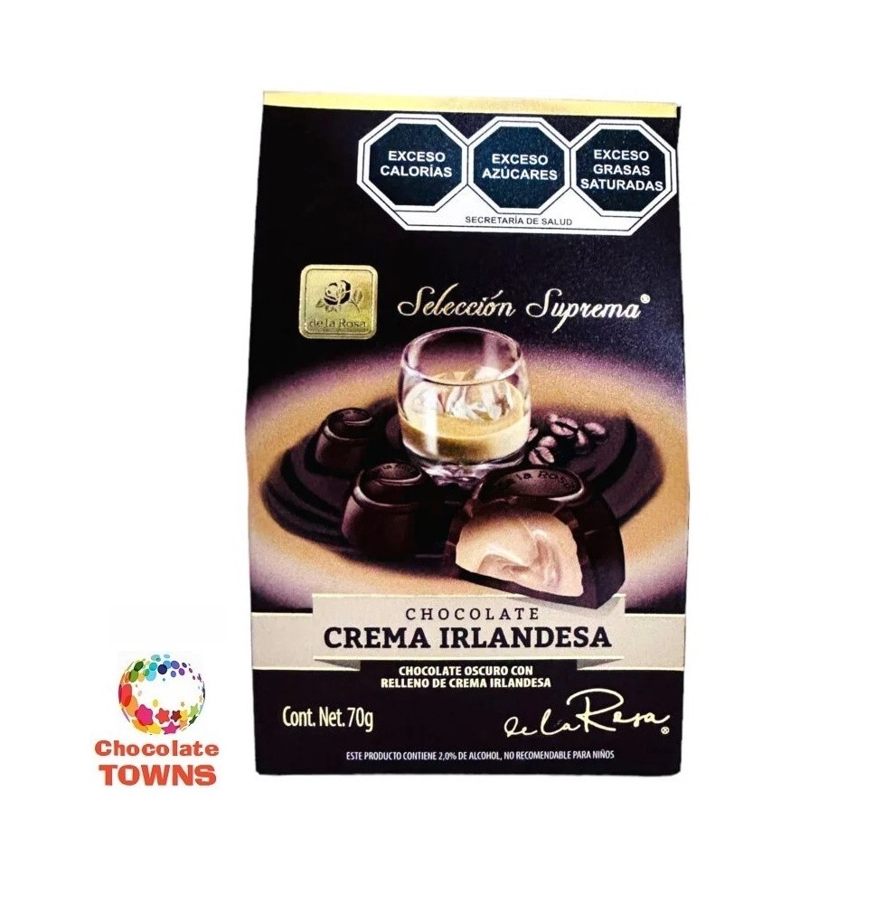 Chocolate Relleno Crema Irlandesa 70 grs