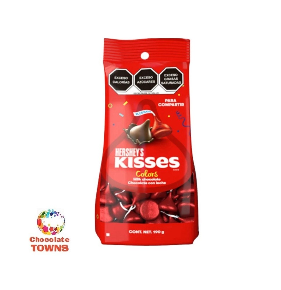 Chocolate Kisses Colors Rojo 190 grs