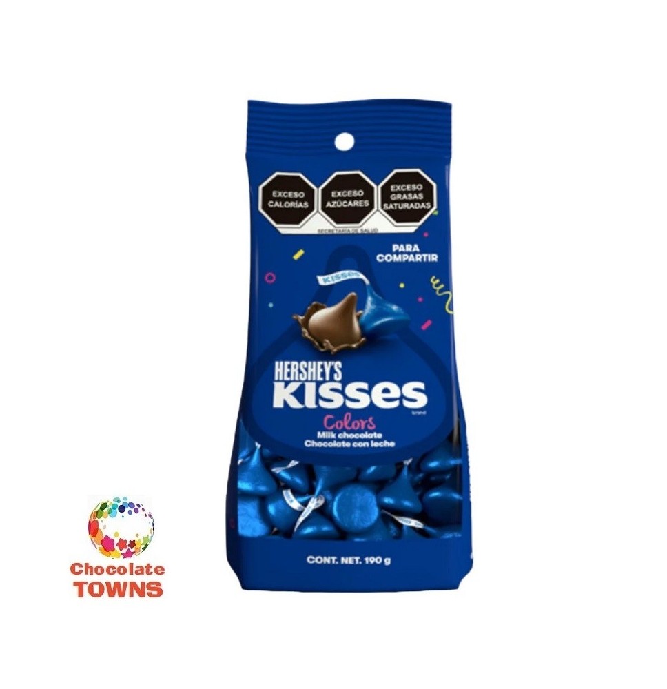 Chocolate Kisses Colors Azul 190 grs