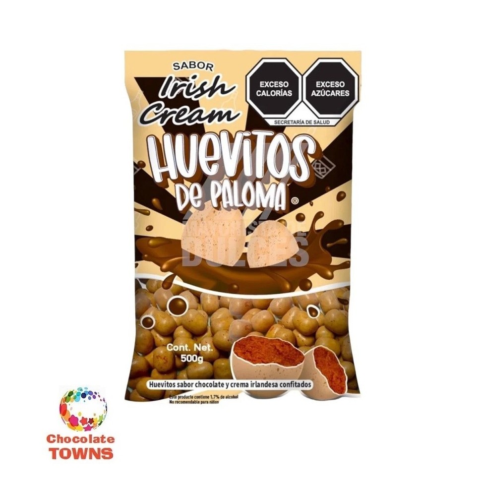 Chocolate Confitado Huevitos con Crema Irlandesa 500 grs