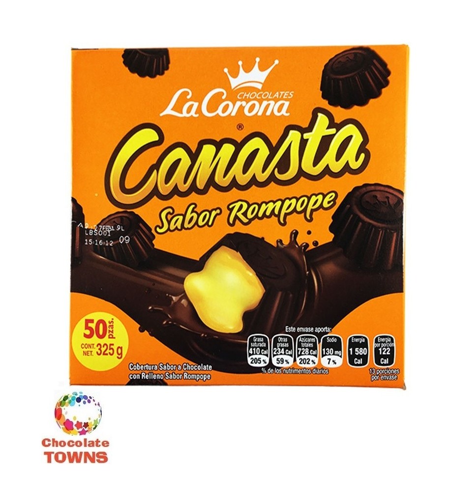 Chocolate Relleno de Rompope Canasta